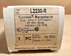Pass & Seymour L2230-R Turnlok Receptacle, New In Box - Picture 1 of 4