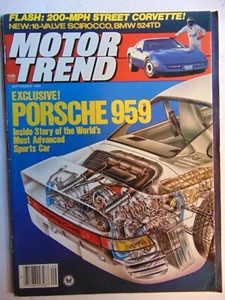 Motor Trend  Magazine Sept 1985 Porsche 959 - Picture 1 of 1