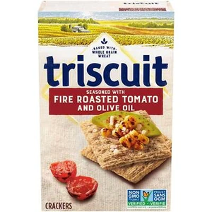Triscuit Fire Roasted Tomato & Olive Oil Crackers, 200g/ 7.1 oz. Box - Picture 1 of 4