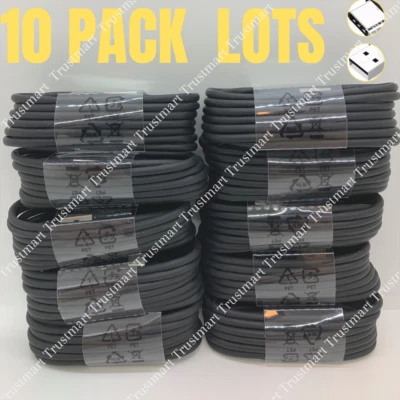 Lote de 10 cables USB tipo C de 4 pies para Samsung S10 A20 S9 S8 cargador cable de carga Foto 1 de 4