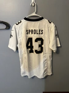 Vintage Darren Sproles New Orlean Saints Nike Youth L Jersey White - Picture 1 of 4