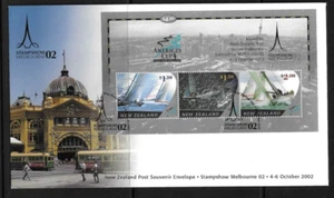 New Zealand SC # 1825-1827 And 1827a-b America's Cup Yacht Racing FDC . - Picture 1 of 3