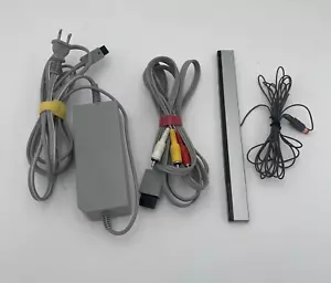 OEM Nintendo Wii Power Supply Ac Adapter + Wired Sensor Bar+ AV Cables FAST SHIP - Picture 1 of 1