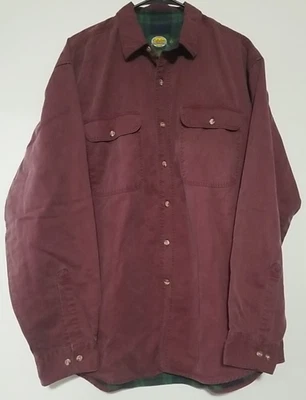 Vintage Cabela's Maroon Men's Large-Regular Cotton Button Down Shirt - Image 1 of 4