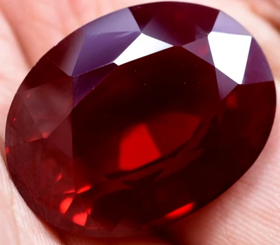 Natural 62.75 Ct Blood Red Ruby Mozambique GGL Certified Loose Gemstone - Image 1 of 4