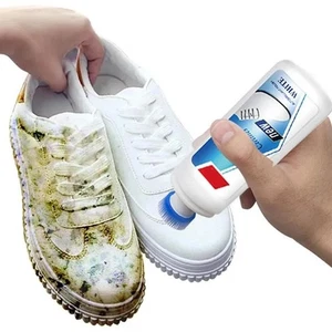 White Shoe Cleaner 100ml Brightener Stain Remover Wash Whitener Sneakers - Picture 1 of 13