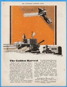 1929 Caterpillar Cat Crawler Farm Tractor Holt Combine San Leandro CA Ad - Picture 1 of 1