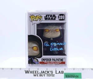 #289 Emperor Palpatine AUTOGRAPHED Ian McDiarmid Star Wars Funko Pop! NEW - Picture 1 of 6