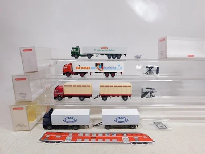 Wiking 1:87 H0 4x Autocarro MB 511 561 Fachingen 565 Sitag Mondo Sg / Top + Box - Immagine 1 di 4