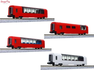 Kato RhB Glacier Express Coach Set (4) VI Maßstab 1:160, Spur N - Bild 1 von 5