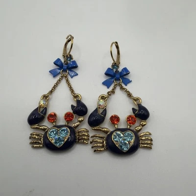 Серьги с крабами Betsy Johnson сняты с производства - Изображение 1 из 3