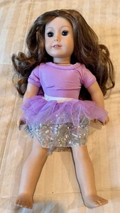 American Girl Doll Custom Truly Me #121 Brown Long Curly Hair BLUE EYES - Picture 1 of 9