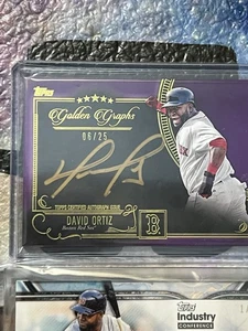 🔥 🔥David Ortiz AUTO W GOLD INK /25🔥GOLD INK 🔥🔥 - Picture 1 of 2