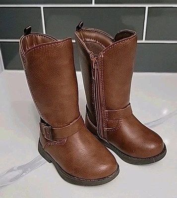 Botas de montar de vaquero OshKosh B'Gosh marrón para niños pequeños talla 4M   Foto 1 de 4