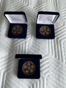 Lot Of 3 JRIP Joint Reserve Intelligence Agency Challenge Coins With Cases - Picture 1 of 5