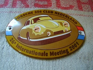 Porsche 356 Club Nederland 26th International Meeting grille badge 2001 - Foto 1 di 2
