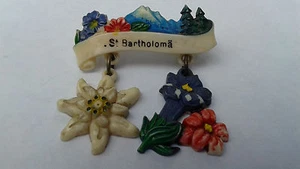 Vintage St. Bartholoma am Königssee Germany WANDERN REISEN SOUVENIR HUT Pin - Bild 1 von 3