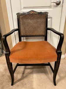 VERY RARE HILLE & CO. LONDON ENGLAND ANTIQUE CHINESE ASIAN ARM CHAIR 1900’s - Picture 1 of 14