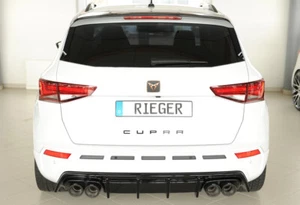 Rieger CUP Diffusor SCHWARZ für Seat Ateca Cupra 5FP Heck Ansatz Stoßstange AHK - Bild 1 von 7