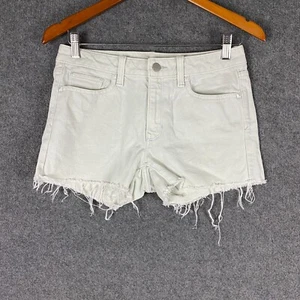 Gap Denim Shorts Womens 25 White Hot Pants Cut Off Distressed Pockets Ladies - Picture 1 of 13