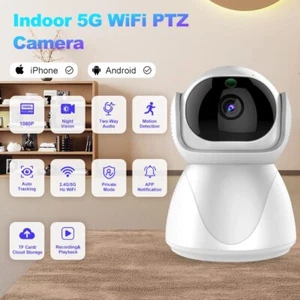 Baby Monitor Security Camera, Wifi Indoor Camera, 360-Degree Smart 1080P Pet Cam - Picture 1 of 19