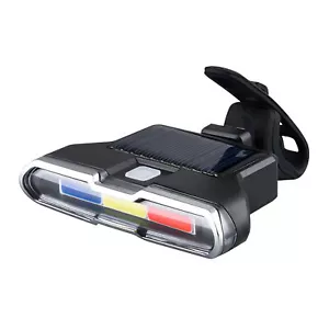 Bikes Tail Lights Solar Waterproof Bikes Taillight 3 Colors 7 Modes USB Charge - Picture 1 of 12