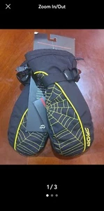 New Kids MEDIUM  Spider Gloves  Snowboarding  Ski  - Picture 1 of 9