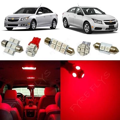 7x Red LED lights interior package kit for 2011-2015 Chevy Cruze CC2R - Image 1 of 4