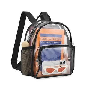 Clear Backpack for Stadium Events 12x12x6 Small Clear Backpack for Concert Sp... - Picture 1 of 7