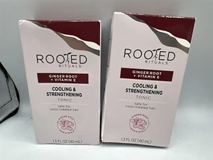 ROOTED RITUALS COOLING & STRENGTHENING TONIC 2 PACK 1.3 OZ BOTTLE PER - Picture 1 of 5