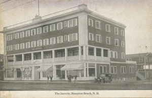 Hampton Beach NH * The Janvrin Hotel ca. 1908 - Picture 1 of 2