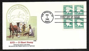 #2111 (22c) "D" & Eagle - RFD Cachet - Fleetwood FDCB4 - Picture 1 of 2