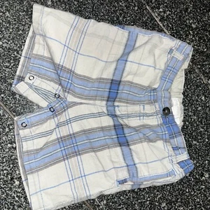 Boys Burberry Plaid Shorts - Picture 1 of 6