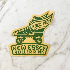 Vintage 1930s 40s 50s New Essex Roller Rink Maryland MD Skating Label Sticker - Picture 1 of 1