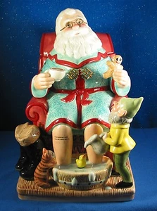 Waterford: Holiday Heirlooms Tea Time for Santa Musical Cookie Jar NIB - Picture 1 of 4