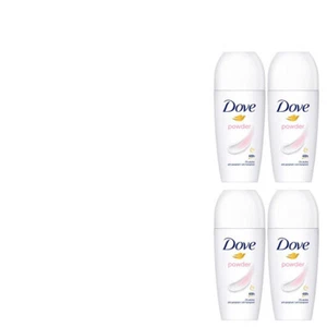 4x50ml Dove Deoroller Roll-On Powder 48H Anti-Transpirant 0% Alkohol - Bild 1 von 2
