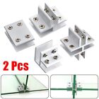 Glass Clamp Bracket Clips Containers Showcases Spare Parts 2Pcs 8-10mm