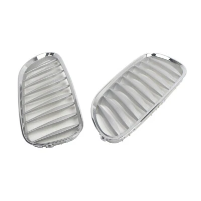 Par de rejillas de riñón delanteras cromadas estilo deportivo para BMW Z4 E85 E86 2003-2008 Foto 1 de 4