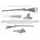 Fowling Rifles Presented to Prince Albert & Prince of Wales - Antique Print 1845