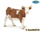 Papo SIMMENTAL COW solid plastic toy farm pet brown animal NEW 💥