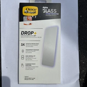 OtterBox ALPHA GLASS SERIES Screen Protector for iPhone 14 Plus & 13 Pro Max - Picture 1 of 2