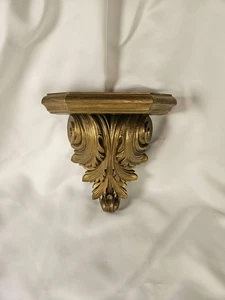 Vintage 1973 Burwood Sconce Shelf W/acanthus leaves, scrolls Baroque/ Rococo - Picture 1 of 9