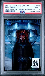 Sith Arrival - 2024 Star Wars Galaxy 25th Anniversary Art Prism PSA 9 #61/75 - Picture 1 of 2