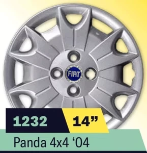 SET 4 RADKAPPEN RADZIERBLENDEN RADZIERBLENDEN 14" FIAT PANDA 4X4 1232 - Bild 1 von 1