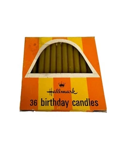 Vintage Hallmark Birthday Candles 35 Cents Price Green 36 - Picture 1 of 3