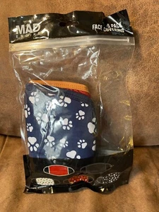 MAD ENGINE ADULT FACE MASK  5 PACK, WASHABLE & REUSABLE  PAW LOVE DESIGNS, NEW - Picture 1 of 2
