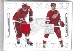 STEVE YZERMAN / DINO CICCARELLI 2005 IN THE GAME TEAMMATES GAME JERSEY #/60 - Picture 1 of 1