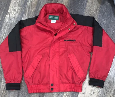 GM Hummer Logo Red/Black Bomber Jacket Small - Image 1 of 4