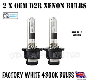 2X D2R XENON BULBS OEM HEADLIGHT REPLACEMENT 12V 35W 4300K VOLVO BMW MINI COOPER - Picture 1 of 5