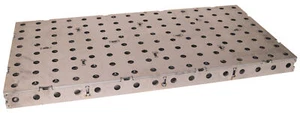 Bausatz Schweißtischplatte 800x400x50mm Stahl lasergeschnitten 16mm Lochsystem - Bild 1 von 4